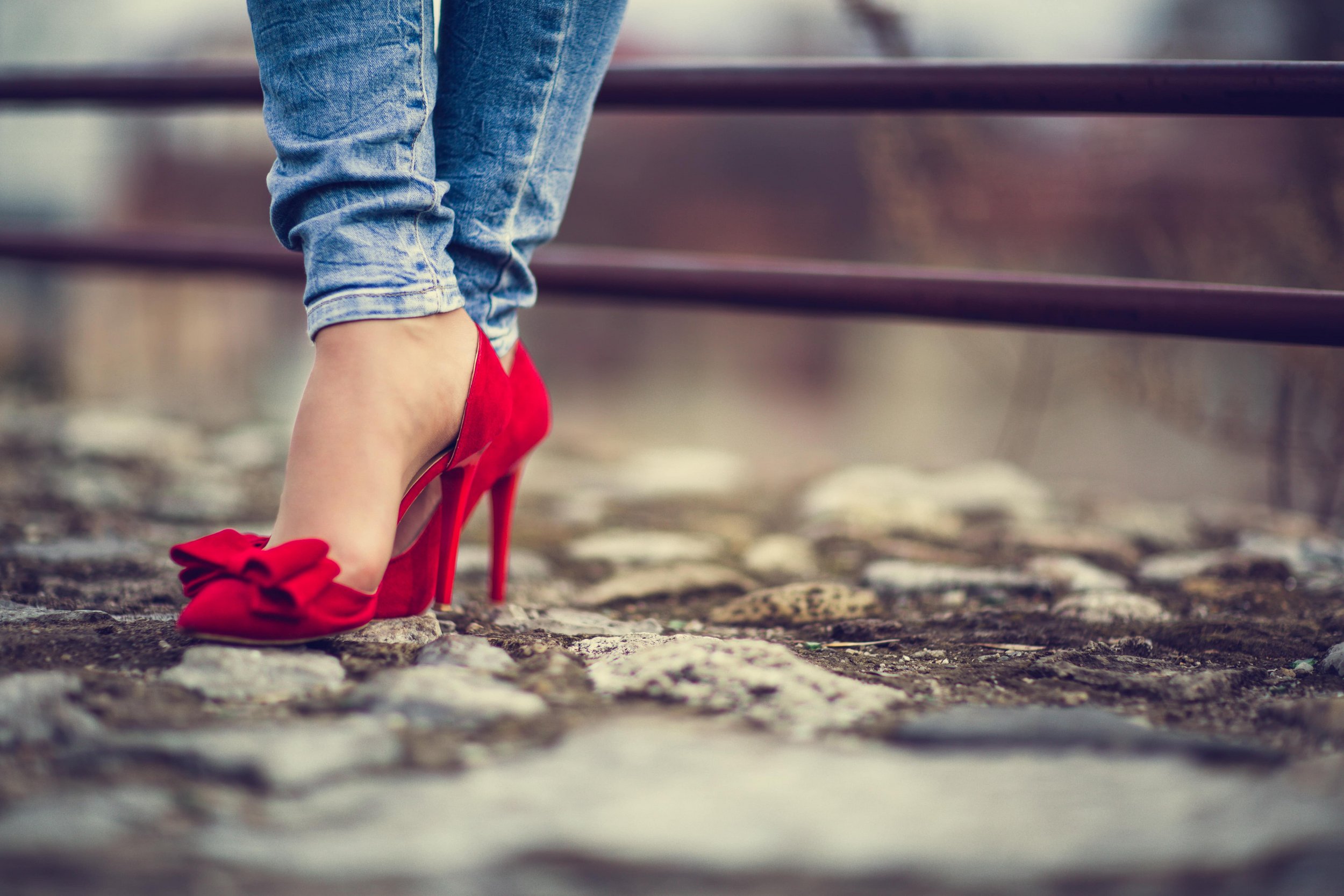 Red high heels