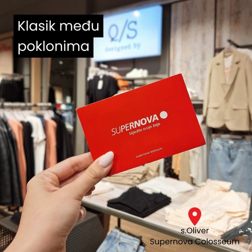 I kad ne znaš što pokloniti, tu je uvijek naša poklon kartica.

#supernovahrvatska #giftcard #poklonkartica #shopping...
